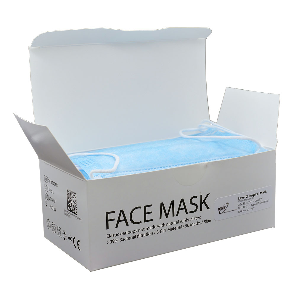 Premier Guard 3 LAYER Surgical / General Face Mask (50pcs) LEVEL 2